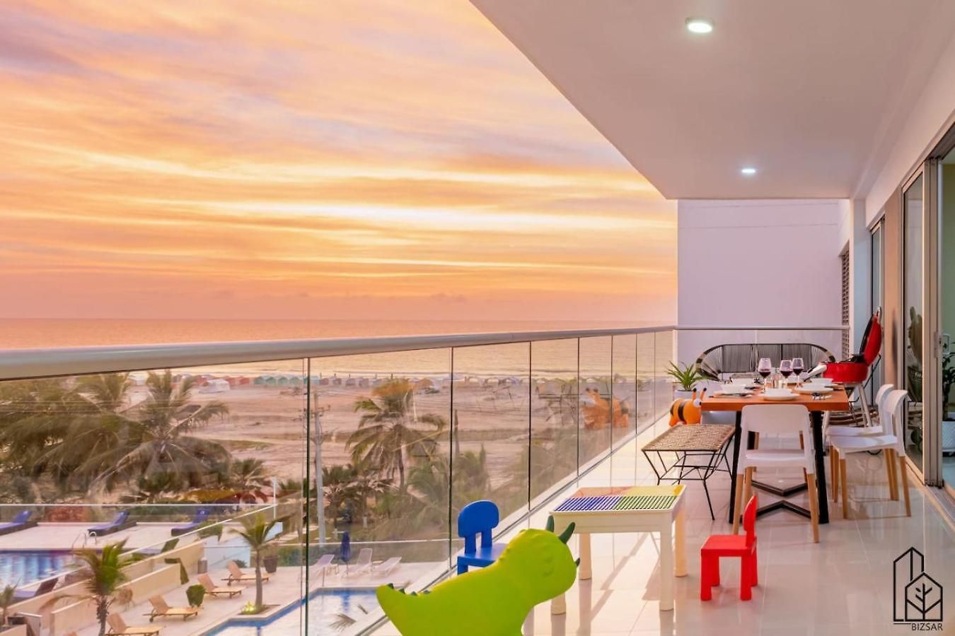 Bizsar Mar 4 Piscinas Acceso Privado Playa Bbq Privado Apartamento *
