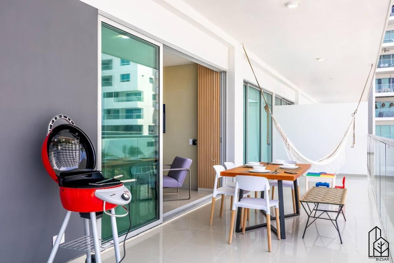 Bizsar Mar 4 Piscinas Acceso Privado Playa Bbq Privado Apartamento