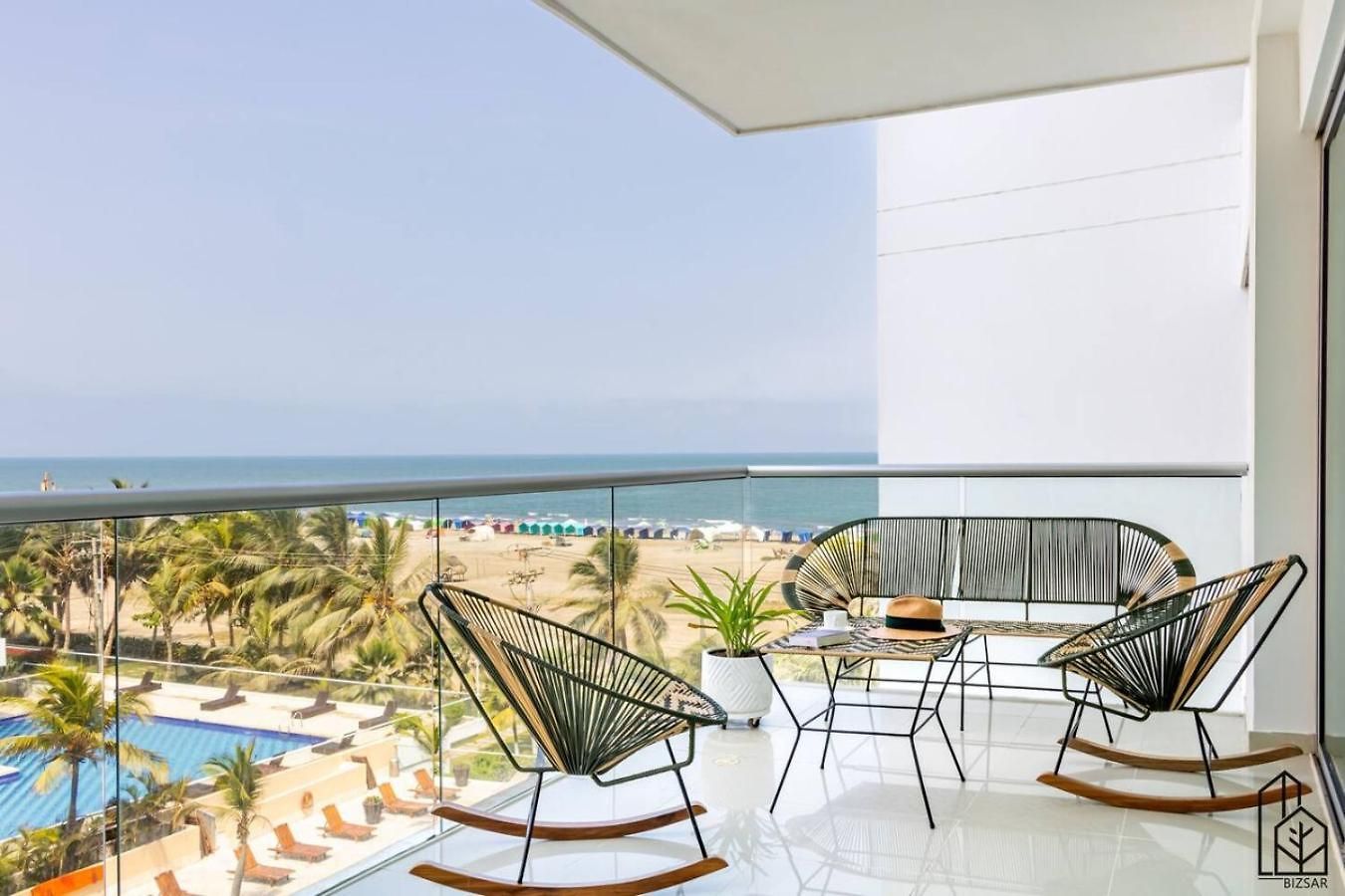 Bizsar Mar 4 Piscinas Acceso Privado Playa Bbq Privado Apartamento